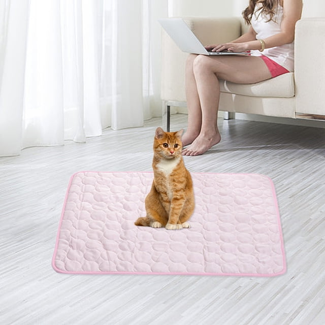 Xihbxyly Hallazgos de Ganga Alfombrilla Pequeña Fresca y Transpirable con Sensación de Fresco para Gatos - Cama para Perros de Primavera y Verano - Alfombrillas para Gatos