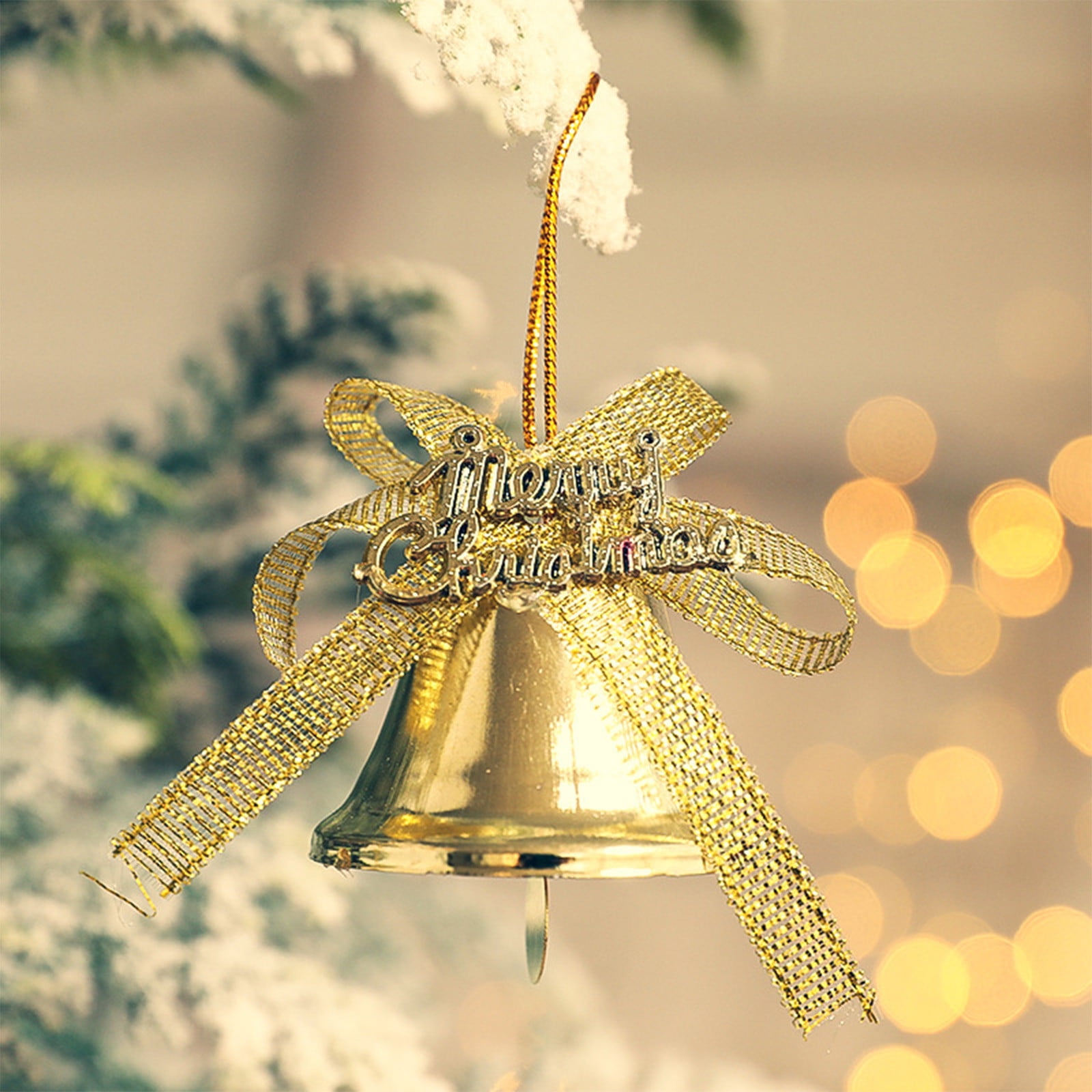 50 Pcs Small Jingle Bells Gold Christmas Bell Chinoiserie Decor