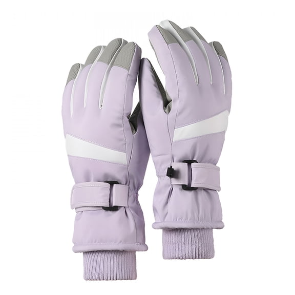 TELOLY Safety Gloves Ski Gloves Snow Gloves for Women Waterproof Snowboard Gloves Insulated Touchscreen Snowmobile Gloves for Cold Weather Windproof Warm Skiing Gloves with Pocket