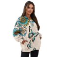 thumbnail image 3 of Yuyamidu Boho Flower Butterfly Women's Novelty Sweatshirts Womens Oversized Long Sleeve T-shirts Casual Workout Tops Crewneck Loose Pullover with Pockets Spring Fall Outfits Winter Clothing XL, 3 of 7