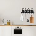 thumbnail image 6 of IVV Wall-Mounted Key Holder, 1 Pack, Metal Keys Organizer Rack with 7 Hooks, for Doorway Decoration, Home Housewarming Gifts (Black, Cats Theme), 6 of 6