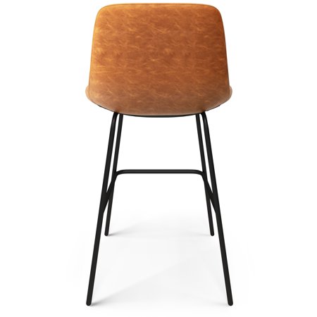 Simpli Home - Jolie Counter Height Stool (Set of 2) - Camel Brown