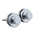 thumbnail image 2 of 2 Uds. Cerraduras Correa para Guitarra Eléctrica Straplock Cabeza Plana Seguridad Plateada, 2 of 6
