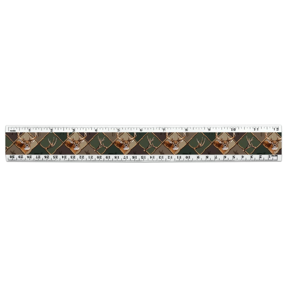 Deer Antler Hunting Hunter Camouflage Diamond 12 Inch Standard and ...