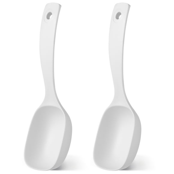GOOHOCHY 2 cucharas para servir, cucharón para sopa, cuchara reutilizable para gachas, cucharón para sopa