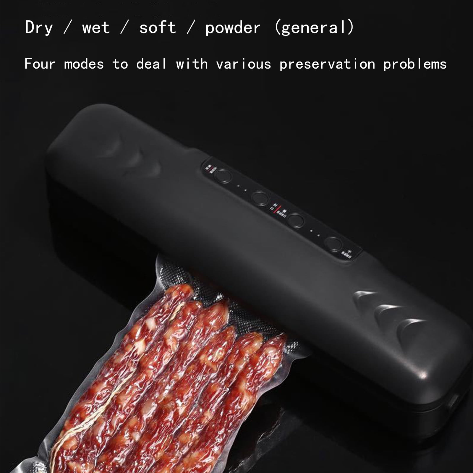 Iumwxz Automatic Vacuum Sealer Machine for Food Preservation with 4 Sealing Modes, Compact Kitchen Appliance Includes Bags and Cord for Sous Vide, Freezer Storage, and Meal Prep