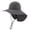 Dark Gray, variant on Breathable Mesh Hiking Sun Hat for Men Women, Wide Brim with Neck Flap, UPF 50+ UV Protection, 1 Piece, One Size