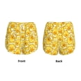 thumbnail image 3 of Balery Cool Duck With Yellow Strip Pattern Women's Running Shorts with Liner 2 Pockets Elastic Workout Athletic Gym Yoga Shorts-Small, 3 of 7