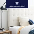 thumbnail image 3 of Rest Haven Upholstered Square Tufted Headboard, Twin/Twin XL, Cream, 3 of 9