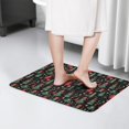 thumbnail image 4 of Dark Christmas Tree and Gift Pattern Flannel Non Slip Door Rugs,Washable Door Mats Indoor,Decorative Door Mats,Dirt-Resistant and Absorbent Doormat for Entrance,Bedroom,Kitchen,Bathroom,23.5"x16", 4 of 5