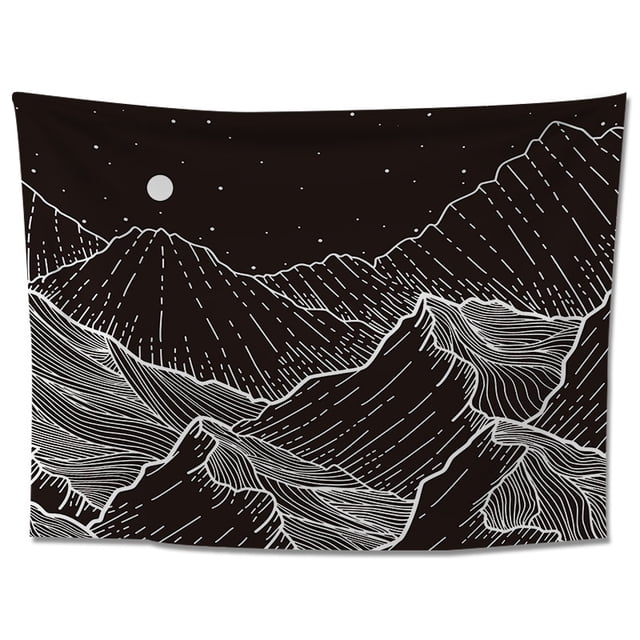 Tapestry Mountain Peak, microtela de pared, 130 x 148 cm, decoración de habitación