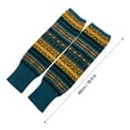 thumbnail image 3 of Women Long Leg Warmers Winter Bohemian Cover Boot Cuffs Knit Crochet Over Knee Christmas Boho, 3 of 9