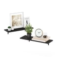 thumbnail image 4 of Furinno ROSSI Floating Shelves for Wall Set of 2, 23-Inch Wide Rectangular Wall Shelf, Floating Shelf, Wall Mounted Shelves, for Bathroom, Bedroom, Living Room, Dark Espresso, 4 of 4