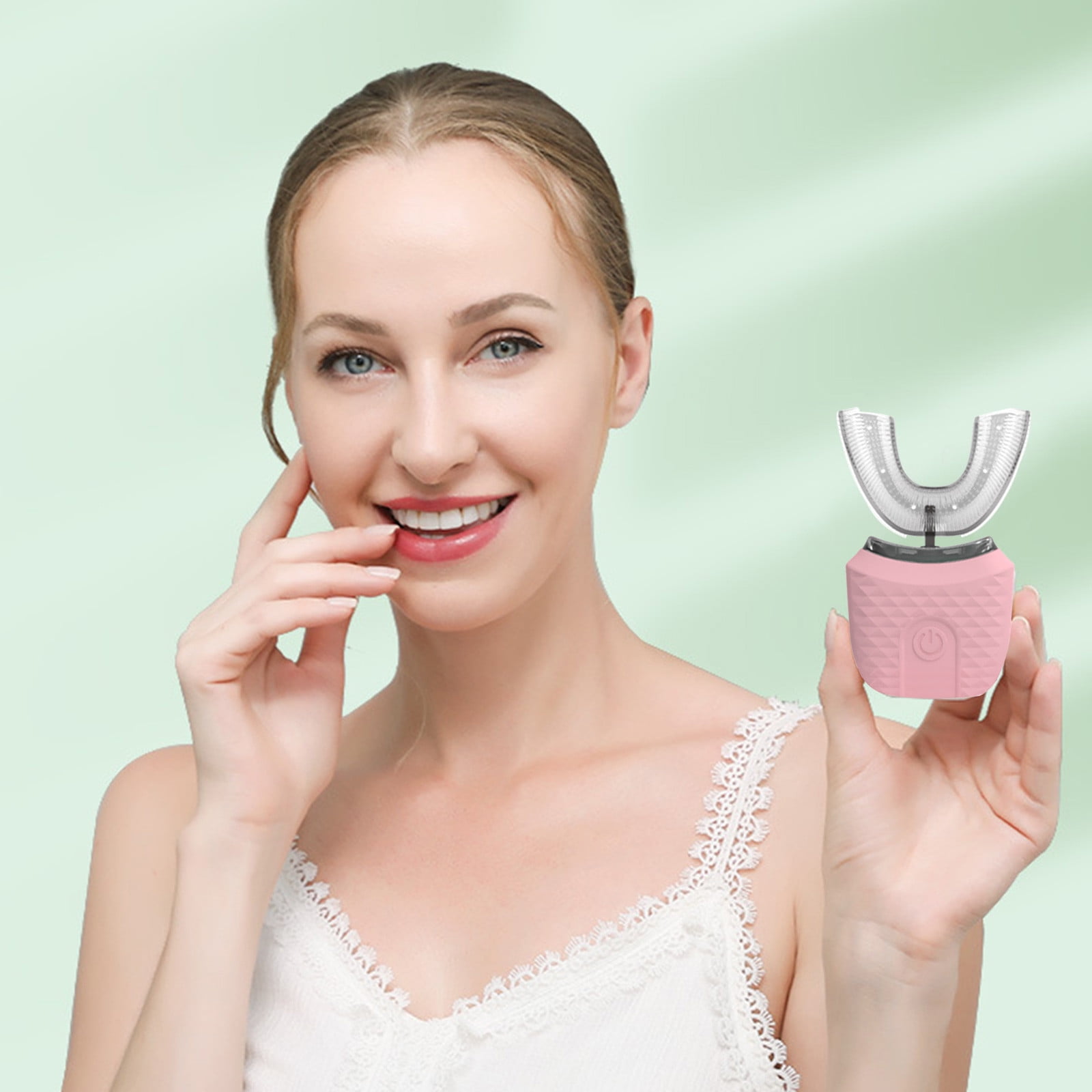 Lingouzi Electric Toothbrush Adults UShaped Toothbrushes For Teeth