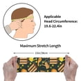 thumbnail image 4 of Lsque Autumn Harvest Pumpkin Basket Pattern Sweatbands Sports Headband for Men & Women - Moisture Wicking Athletic Cotton Terry Cloth Sweatband for Tennis, Basketball, Running, 4 of 9
