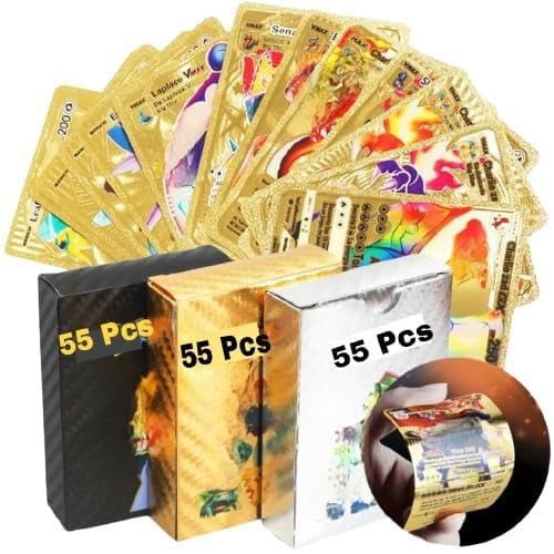 MSGH Gold Playing Card Games 55 Pcs Foil Collection Card