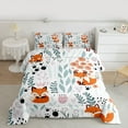 thumbnail image 2 of Homewish Cartoon Fox 2pcs Bedding Comforter Set for Preppy Children Kids,Dreamy Princess Twin Comforter Sets,Kawaii Animal Breathable Bedding Set,Luxury Bedroom Decor,Reversible, 2 of 8