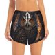 thumbnail image 2 of Balery Classical Style Brown Owl Pantalones cortos deportivos para mujer con forro y dos bolsillos, elásticos, para entrenamiento, gimnasio, yoga-XX-Large, 2 of 7