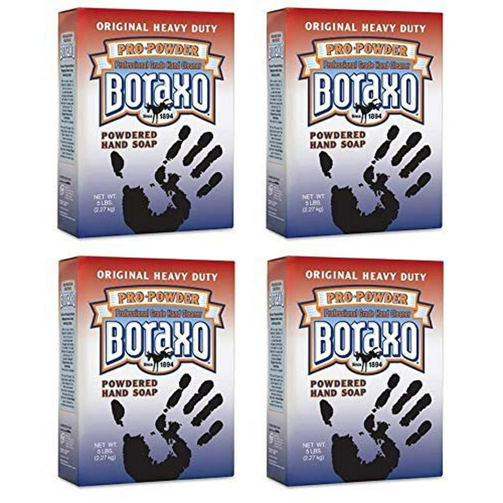 Boraxo Heavy Duty Powder Hand Soap, 5 lb (Pack of 4)