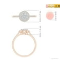 thumbnail image 4 of ANGARA Natural 0.26 Ct. Diamond Halo Engagement Ring in 14K Rose Gold for Women (Ring Size: 12), 4 of 9