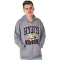 thumbnail image 4 of Street Fighter Ryu's Gym Workout Men Big & Tall Zip Hoodie Brisco Brands 3X, 4 of 5