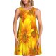thumbnail image 1 of Easygdp 3D Sunflowers para Vestido Transpirable de Mujer, Vestido Suelto de Manga Corta con Pliegues y Bolsillos para el Verano, 1 of 7