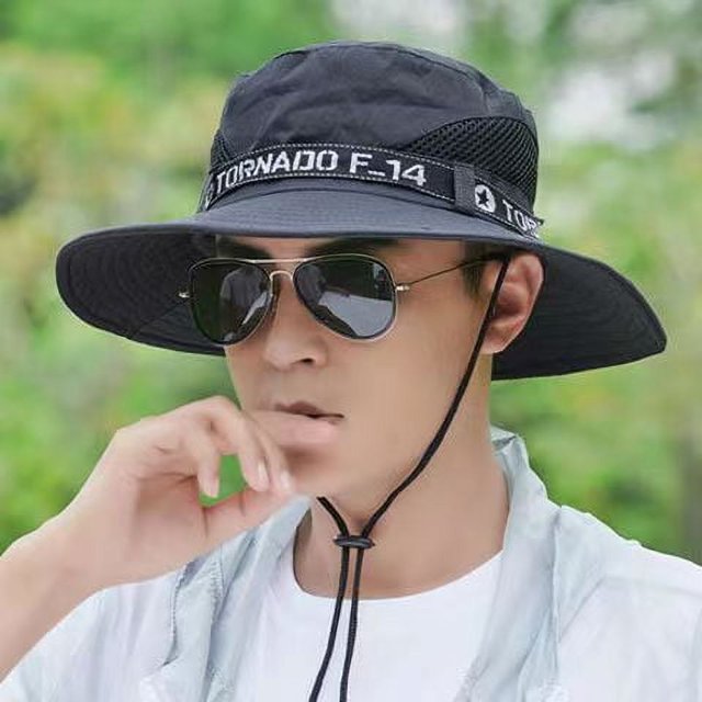 Sombrero de pescador para el sol, máscara solar de verano para hombre, sombrero de pescador que cubre la cara, sombrero de sol, sombrero de paja para exteriores, sombrero de sol fresco
