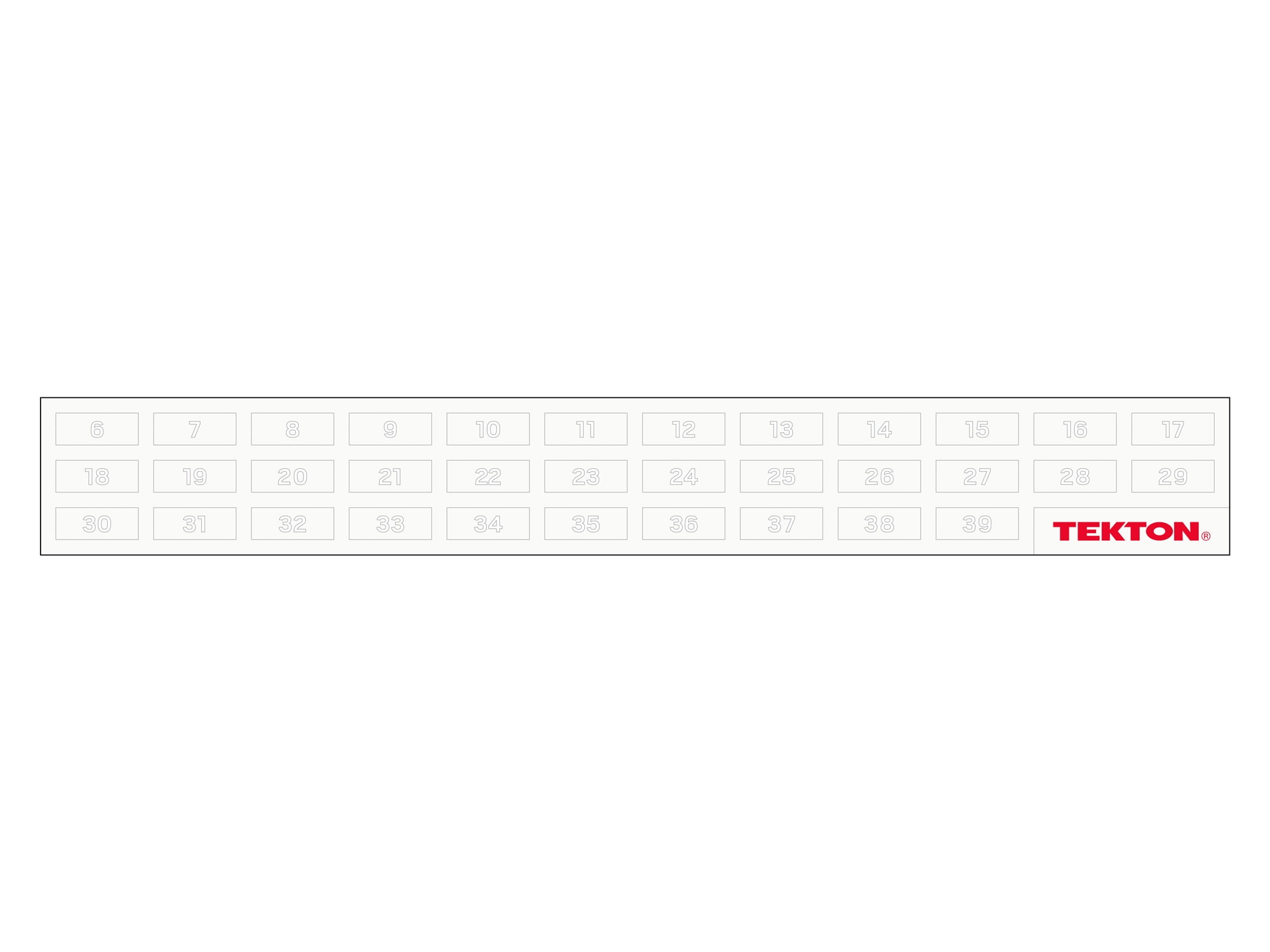 TEKTON Combination Wrench Set with Modular Organizers, 27-Piece (6-32 mm) | WCB95203