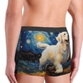 thumbnail image 3 of KLL Vintage Starry Sky Labrador Men's Cotton Boxer Briefs Underwear-XX-Large, 3 of 8