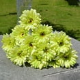thumbnail image 5 of ​Piwvid Silk Gerbera Daisy Bouquet – Artificial Bridal Wedding Flowers for Home & Event Decor, Fade-Proof Gerbera Arrangement with Flexible Stems, 5 of 5