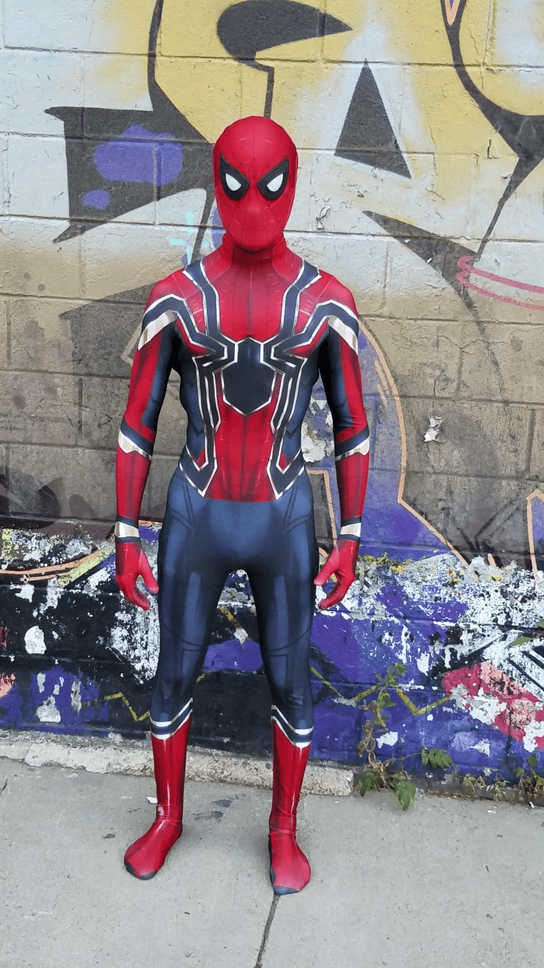 Buy Cosplay Life Iron Spider-Man Homecoming Suit Lycra Fabric Bodysuit ...