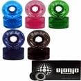 thumbnail image 2 of Atom Skates Roues à Roulettes Quad d'Extérieur Pulse 78A avec Roulements Bioniques, Violet, Ensemble de 8, 65mm x 37mm, 2 of 3