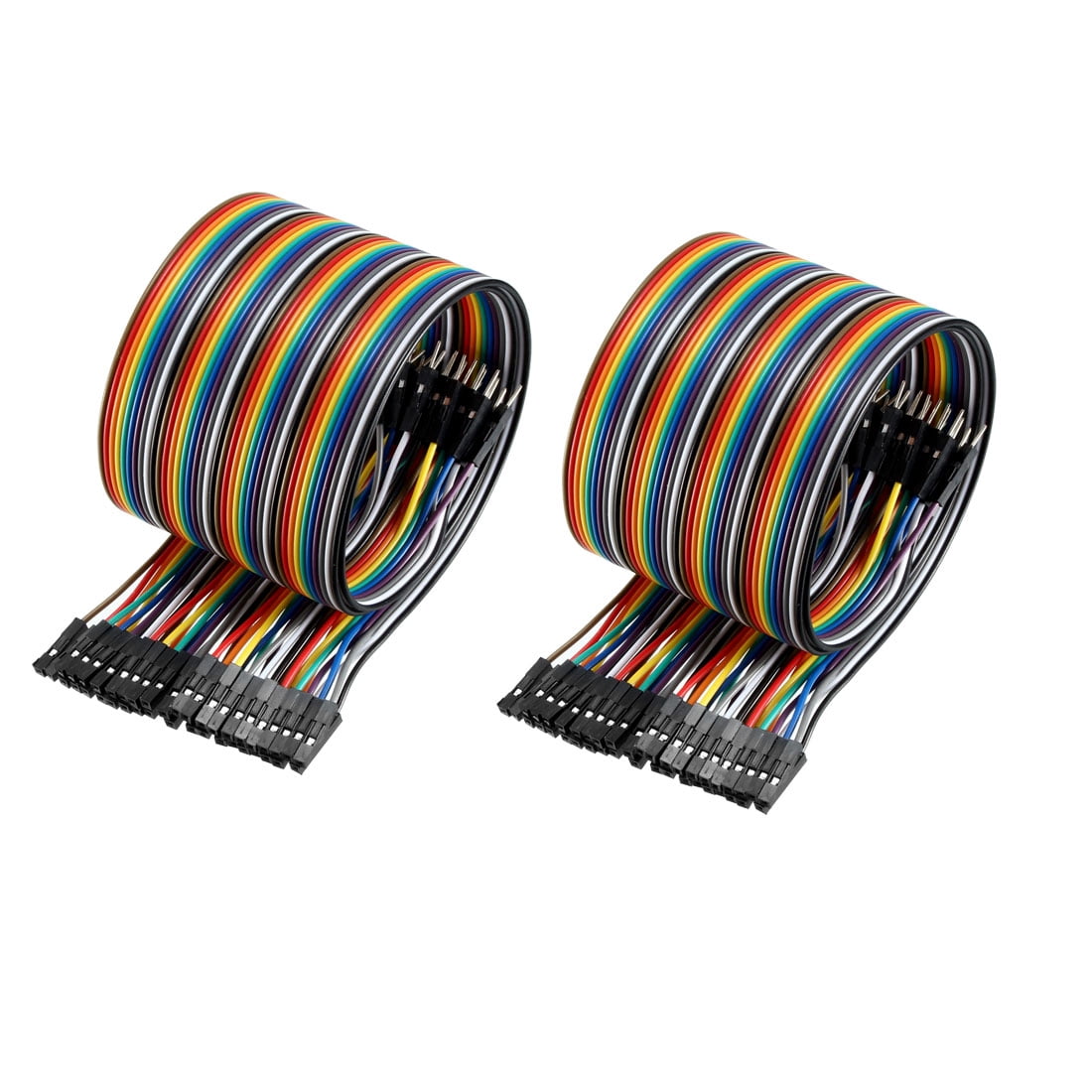 Walfront Flachbandkabel 40P, Bunt, 5m Länge, 1,27 Mm Pitch – Für Elektronik & Motoren