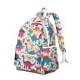 thumbnail image 2 of Cute Dinosaur Pattern Backpack for School,Cute School Bag,Schoolbag with Adjustable Shoulder Straps & Padded Back,13.4"x11"x4.7", 2 of 6
