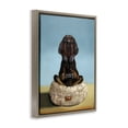 thumbnail image 2 of Stupell Industries Cottage Video Game Playing Dog Brown Floating Frame Canvas Art, 25 x 31, by Lucia Heffernan, 2 of 8