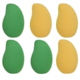 thumbnail image 1 of Assorted Color Dual-purpose Dry Wet Powder Puffs Made of Sponge for Daily Use 6pcs, 1 of 9