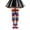 Z1-Blue341, variant on Whouriu Girls Rainbow Striped Over The Knee Socks Soft Polyester Stretchy Casual Dress Socks