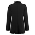 thumbnail image 4 of Women Halloween Costumes Gothic Jacket Coat Ladies Ruffled Open Button Jacket New Long-Sleeved Short Suit Solid Color Party Jacket, 4 of 5