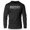 Silver on Black, variant on GYMISH Savage Not Average Lightweight Long Sleeve Hooded T-Shirt for Men – Funny Gym Hoodie, Sliver on Black, Small