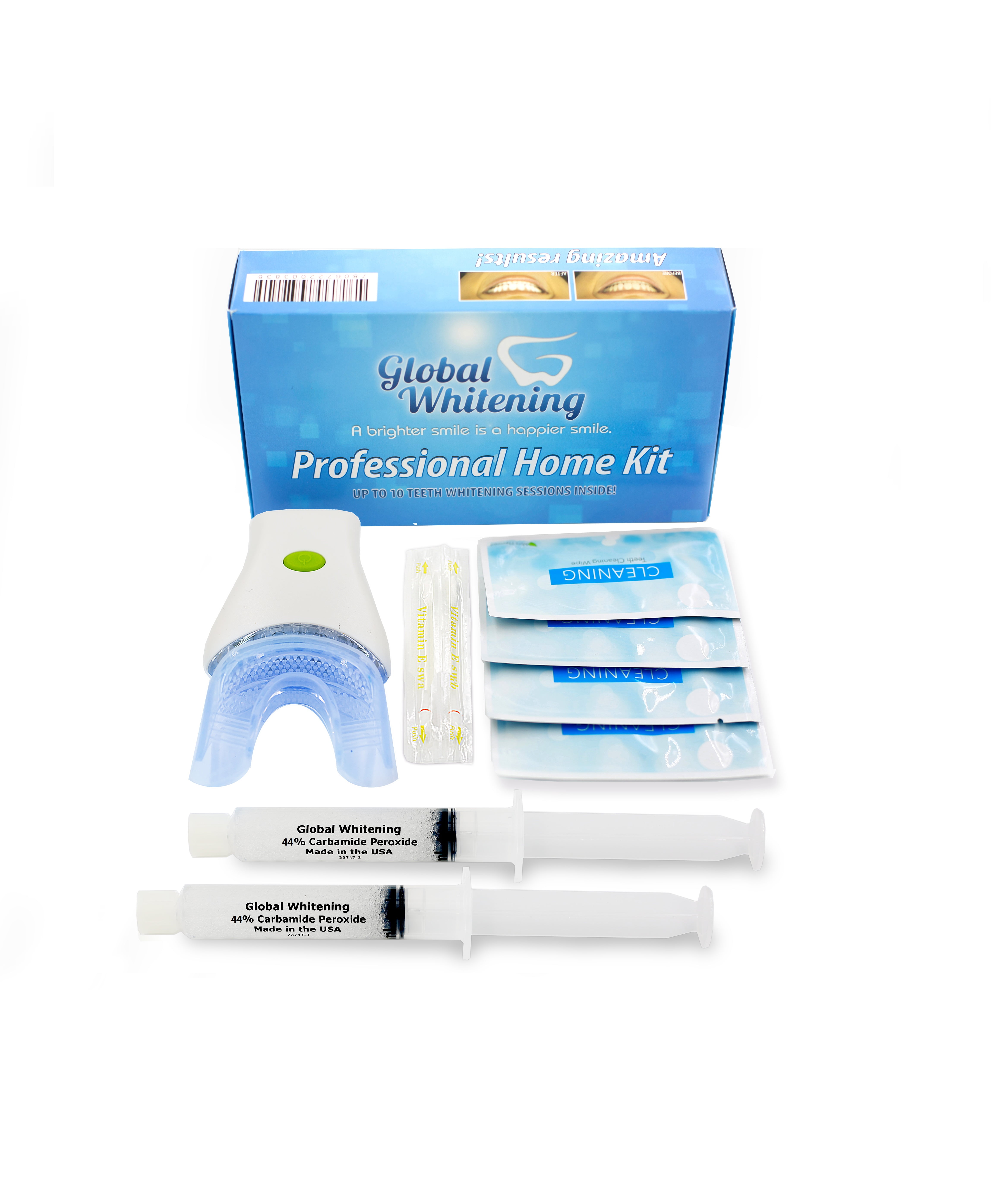 Global Whitening Professional Teeth Whitening Home Kit with Maximum