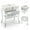 A-Heart, variant on 2 in 1 Baby Bathtub with Changing Table, Wanan Waterproof Diaper Changing Station Portable Changing Table Adjustable Height Nursery Organizer with Storage Racks for Newborn Infant Toddler