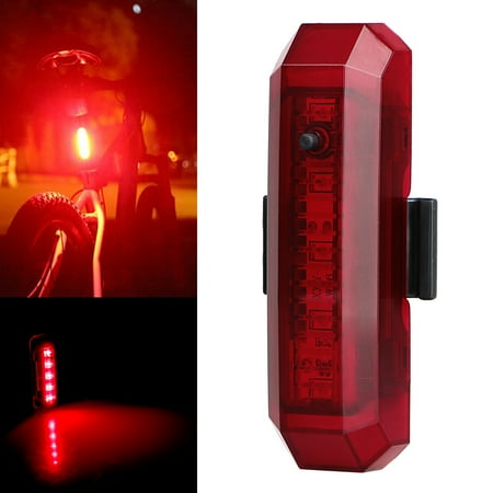 TSV Bicycle Tail Light, USB Rechargeable Rear Bike Lights With Waterproof and 4 Light Modes Function, Bright Safety Led Bike Back (Best Usb Rechargeable Rear Bike Light)