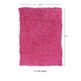 thumbnail image 5 of Contemporary Home Living 2.5' x 4.25' Hand-Woven Shag Wool Rectangular Area Throw Rug - Fuchsia Pink, 5 of 5