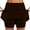 Brown, variant on ​Women's High-Rise Pleated Running Skort for Summer - Elastic Waist Athletic Shorts with Quick-Dry Comfort​ Navy XL