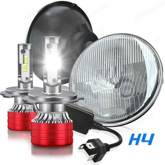 6000k 7" Inch LED Headlight Round HI/LO Sealed Beam for Chevy Pickup Truck 3100