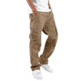 thumbnail image 1 of Men Multi Pockets Cargo Pants Baggy Work Combat Trousers, 1 of 2