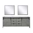 thumbnail image 3 of Lexora Home Marsyas 84" Double Vanity with Mirrors in Ash Gray, 3 of 9