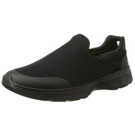 54152 BBK Black Skechers Shoes Go Walk 4 Men Sporty Mesh Comfort Casual