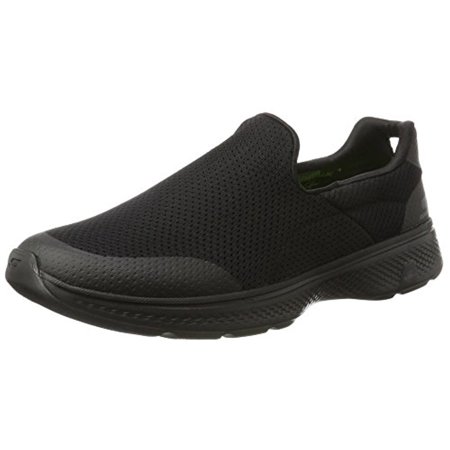 Mesh Men Sneakers - 54152 BBK Black Skechers Shoes Go Walk 4 Men Sporty Mesh Comfort Casual Sneaker