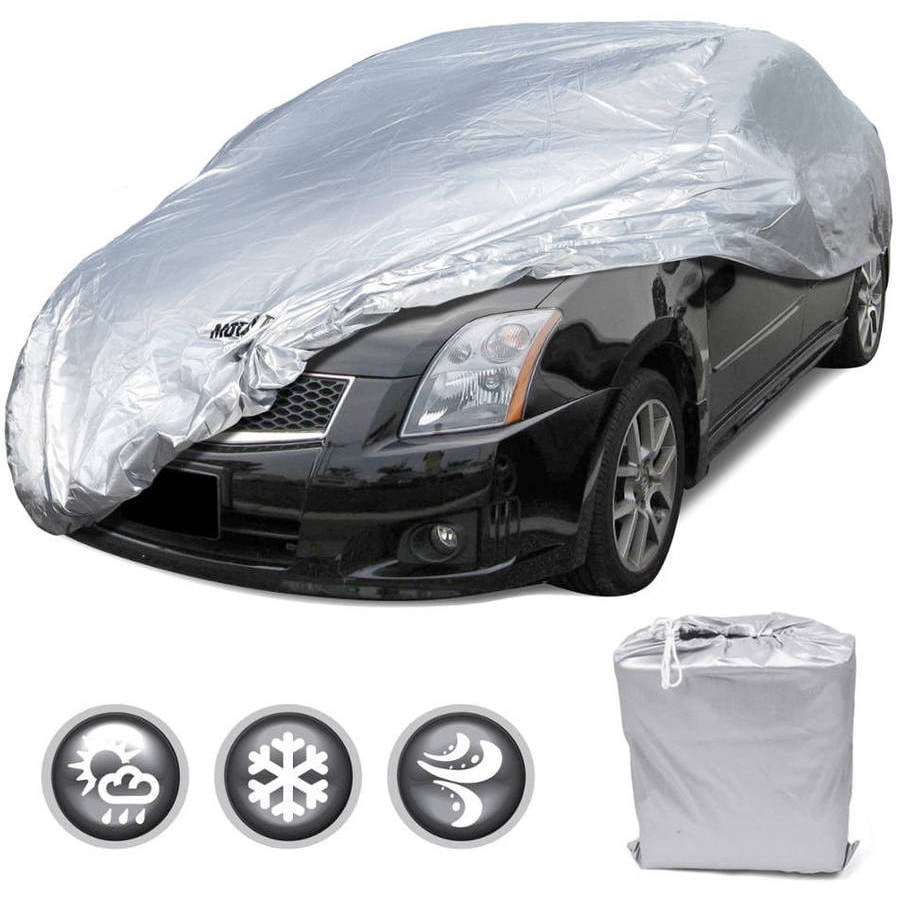 Motor Trend All Season WeatherWear 1-Poly Layer Snow proof Fits up to 228 Water Resistant Car Cover Size XL2 